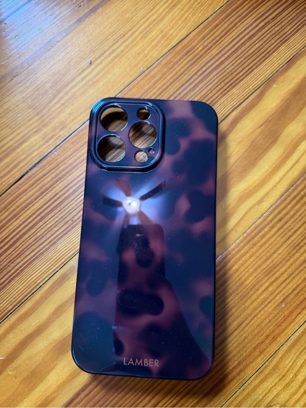 Dark Tortoiseshell Phone Case - Deep Brown/Black